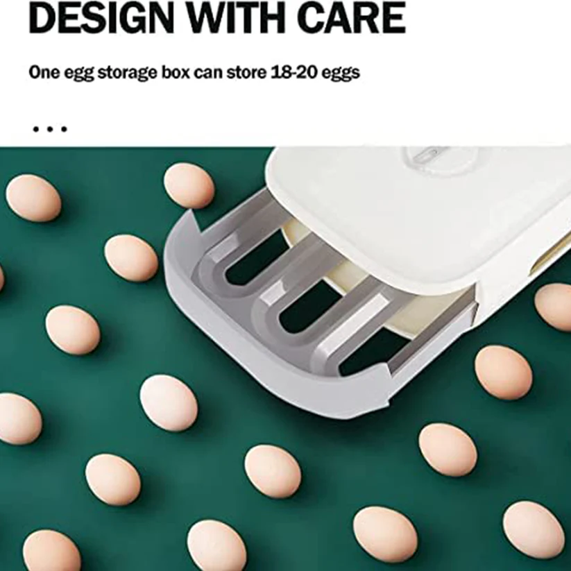 Plastic Egg Storage Box Drawer Style