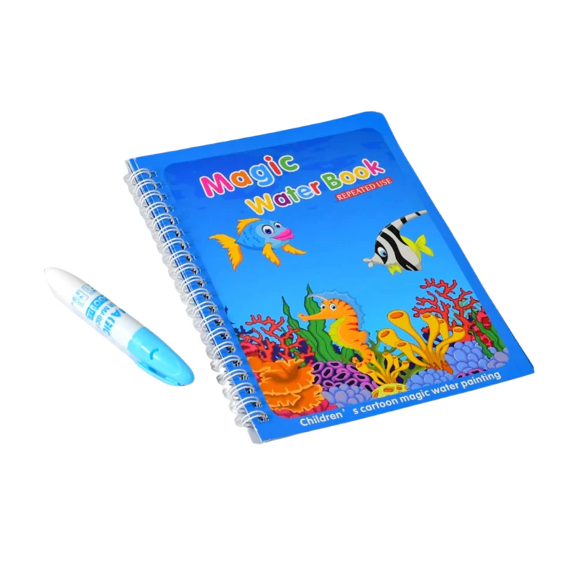 Magic Water Quick Dry Book with Magic Pen