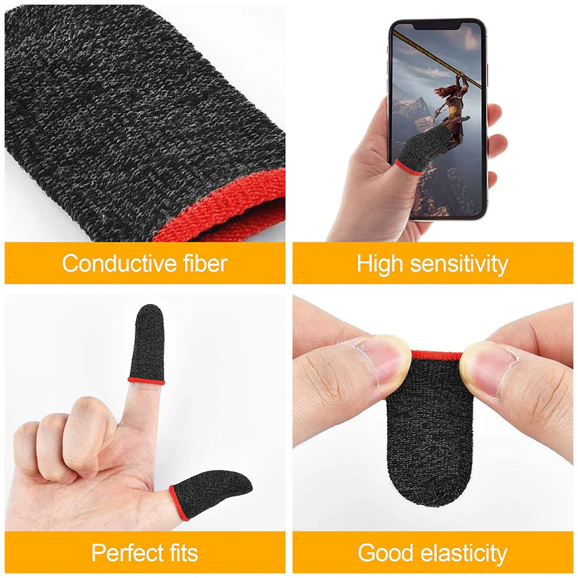 Gaming (4 Piece) Thumb & Finger Sleeve for Mobile Game