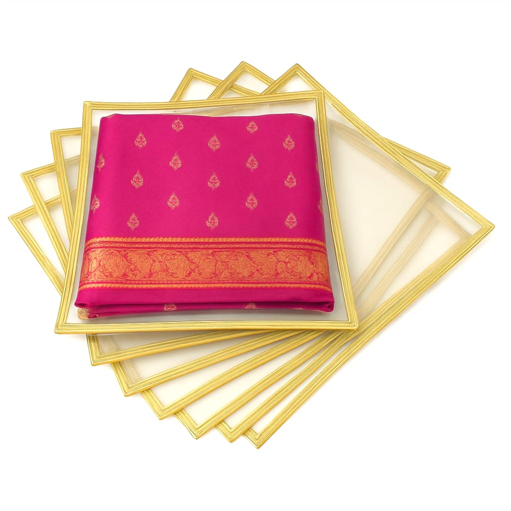 24-piece Transparent single saree cover with zip.