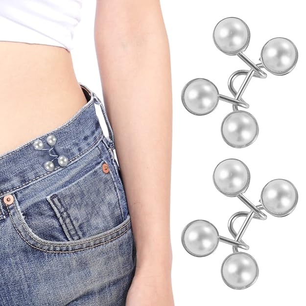 2 Set Adjustable Waist Buckle For Loose Jeans Pants