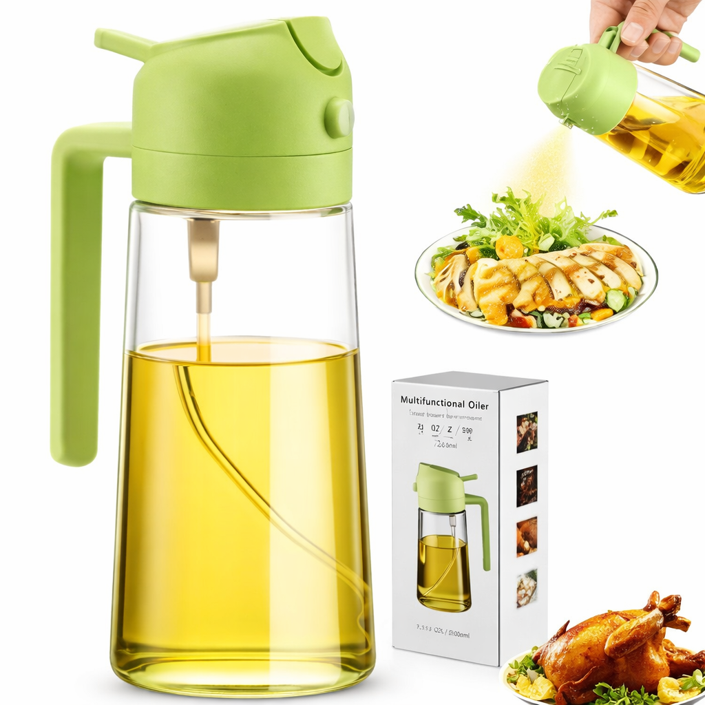 Oil Sprayer and Dispenser Bottle for Kitchen