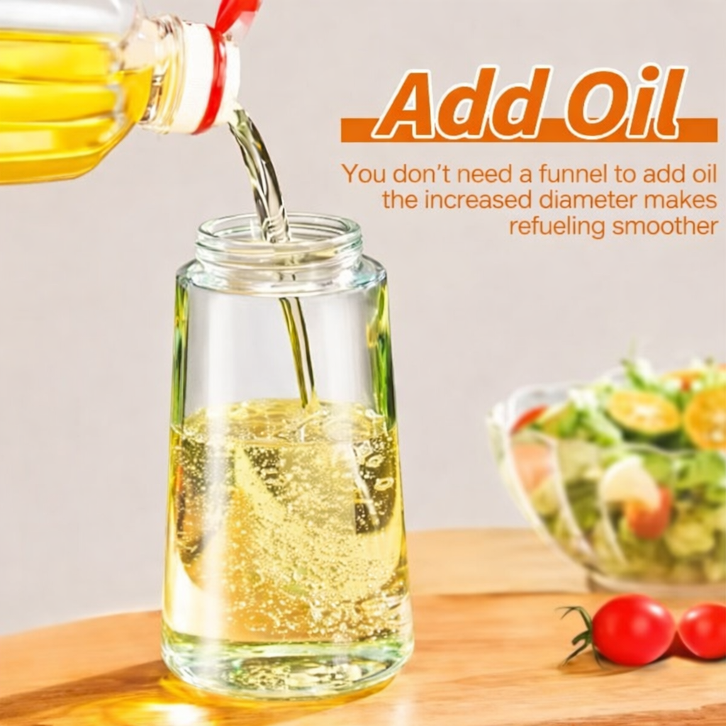 Oil Sprayer and Dispenser Bottle for Kitchen