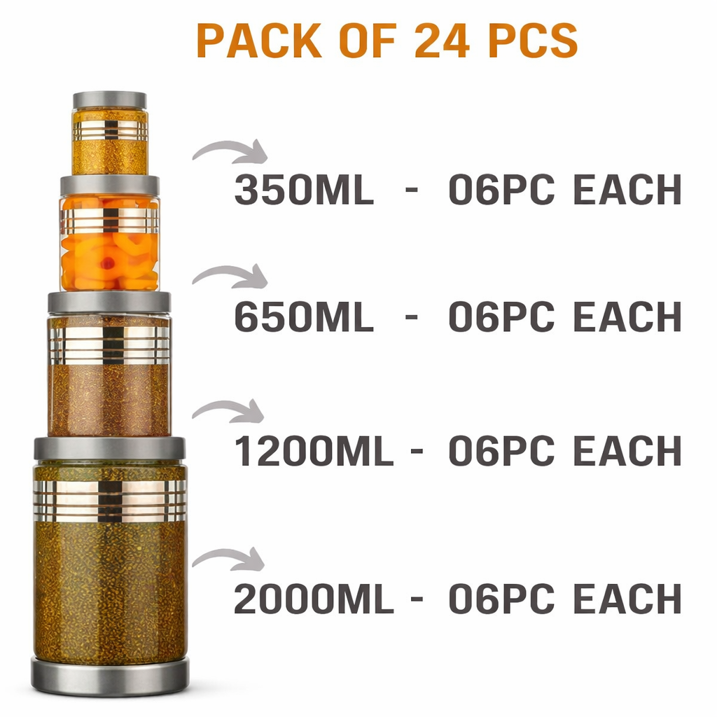 24-Piece Airtight Kitchen Storage Containers